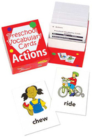 Image Preschool Vocabulary Cards Actions