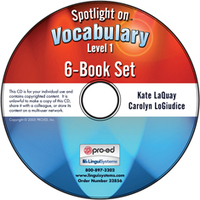 Image Spotlight on Vocabulary Level 1: 6-Book Set on CD