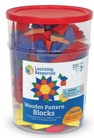 Image 1 cm Wooden Pattern Blocks, Set of 250