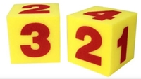 Image Giant Soft Foam Numeral Cubes, Set of 4