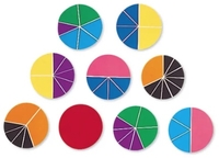 Image Rainbow Fraction  Circles (set of 6)
