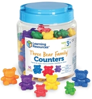 Image Three Bear Family  Rainbow Counters, Set of 96